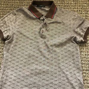 Gucci Print Polo